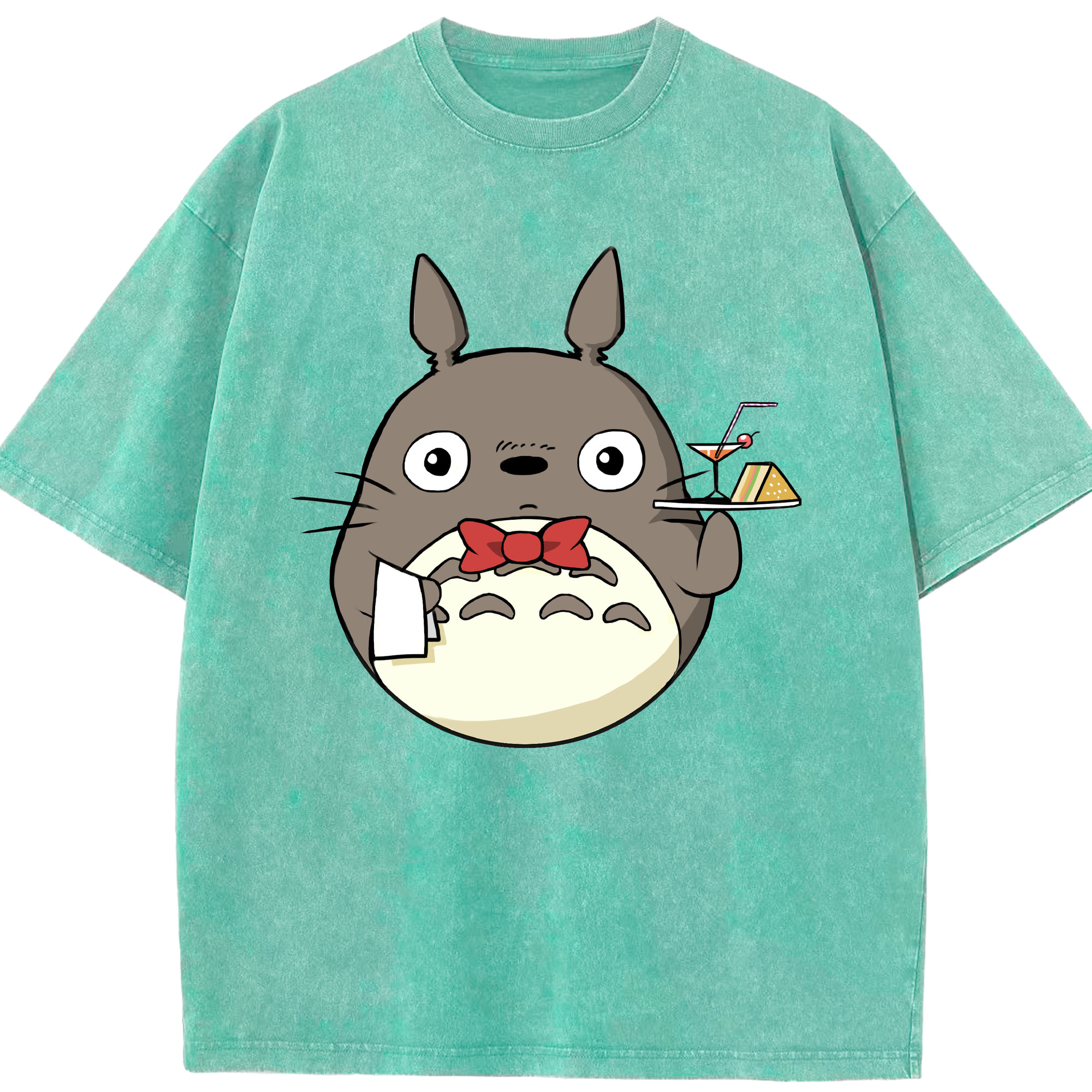 （画像用） となりのトトロ 草壁メイ 草壁サツキ My Neighbor Totoro Satsuki Kusakabe Mei Kusakabe 綿100% ヴィンテージ風 半袖Tシャツ（フロントプリント）
